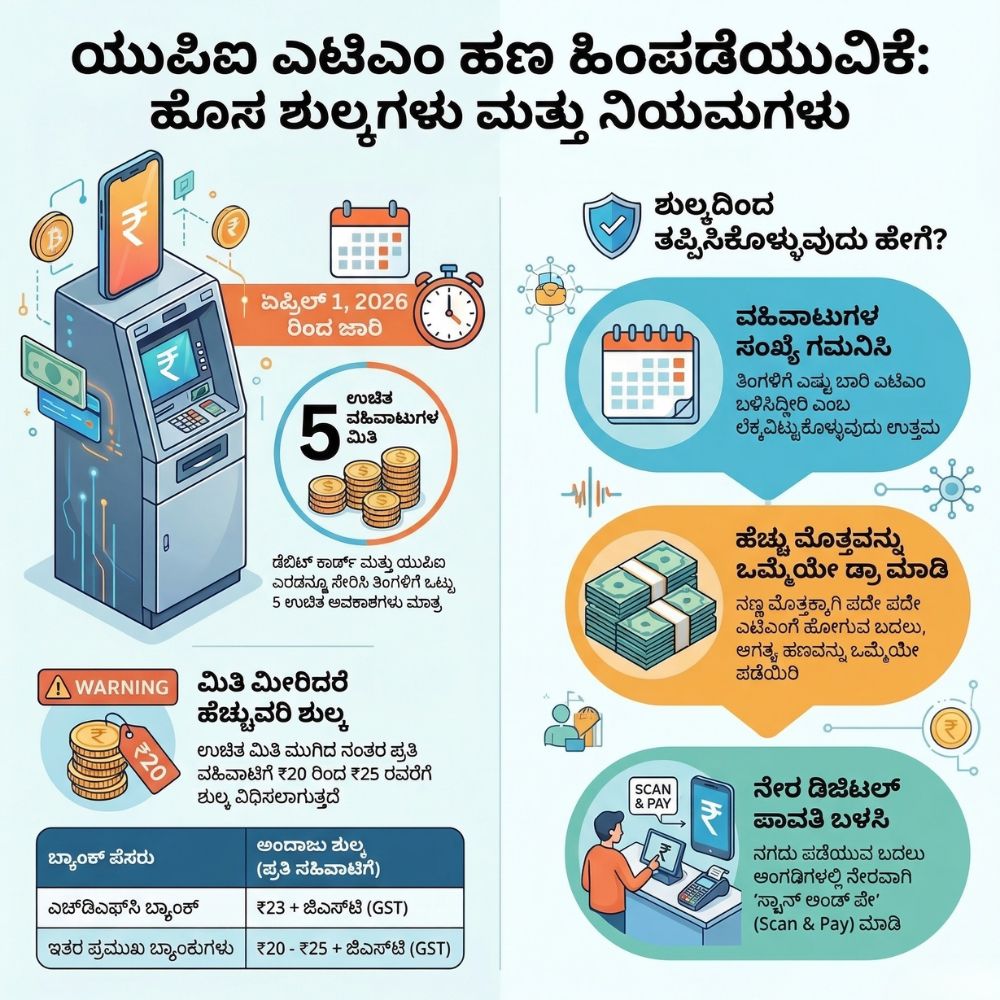upi atm charges kannada