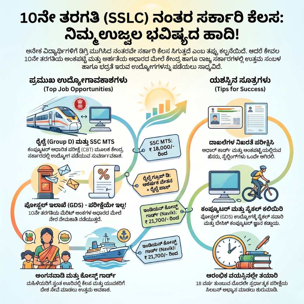 govt jobs after 10th good salary
