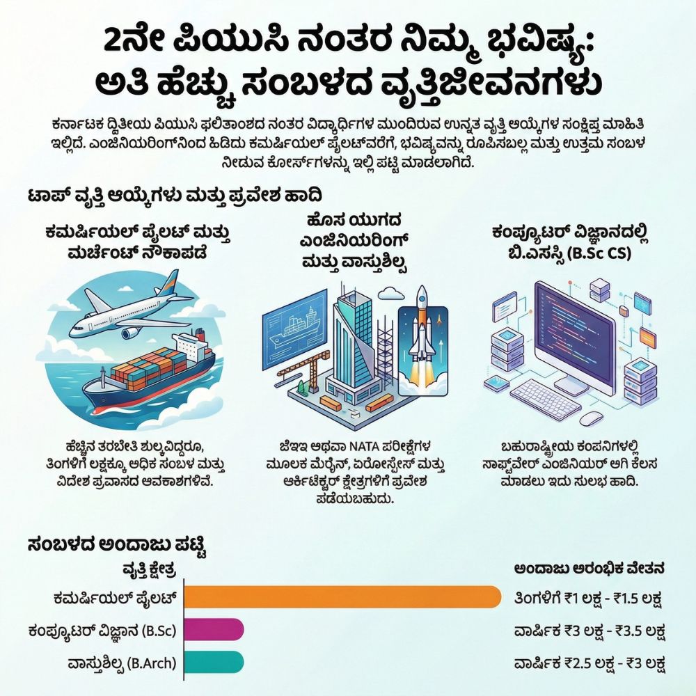 high salary courses after puc