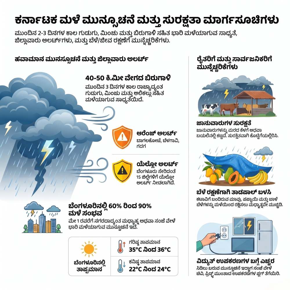 weather report today karnataka
