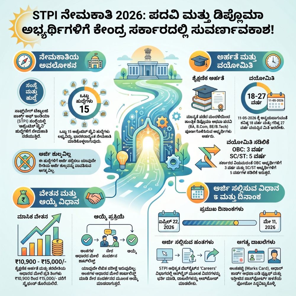Stpi Map STPI ನೇಮಕಾತಿ 2026: ಪದವಿ, ಡಿಪ್ಲೊಮಾ ಮುಗಿಸಿದವರಿಗೆ ಕೇಂದ್ರ ಸರ್ಕಾರದಲ್ಲಿ ...