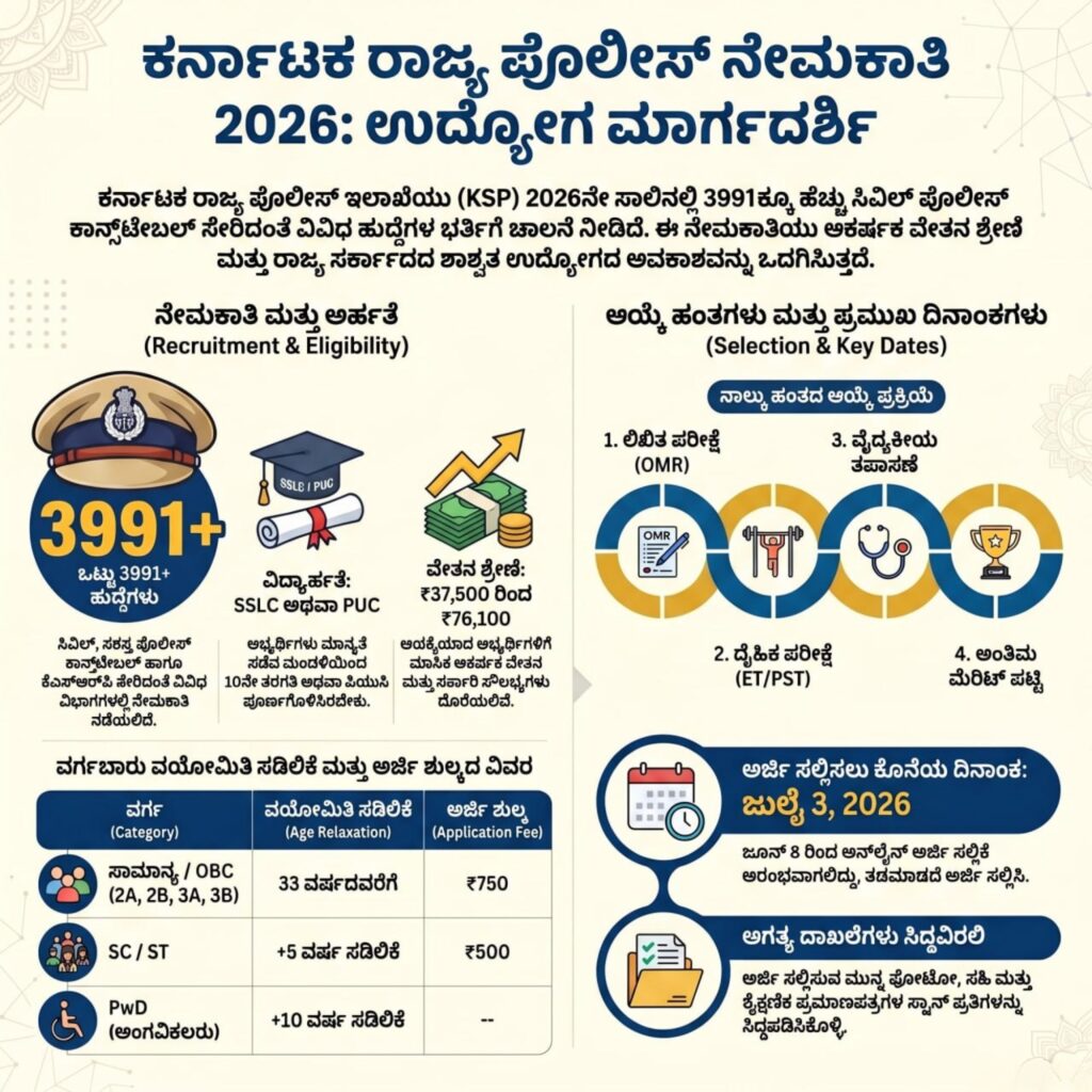 KSP Recruitment 2026 karnatka